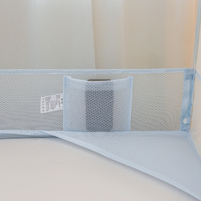 91家纺网 家纺一手货源 找家纺 青竹苑 2026新款花边款床笠底防摔坐床蚊帐 坐床-格子小动物