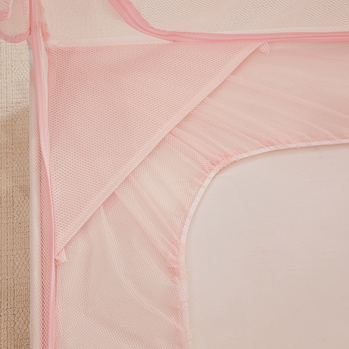 91家纺网 家纺一手货源 找家纺 青竹苑 2026新款花边款床笠底防摔坐床蚊帐 坐床-蝴蝶结花花