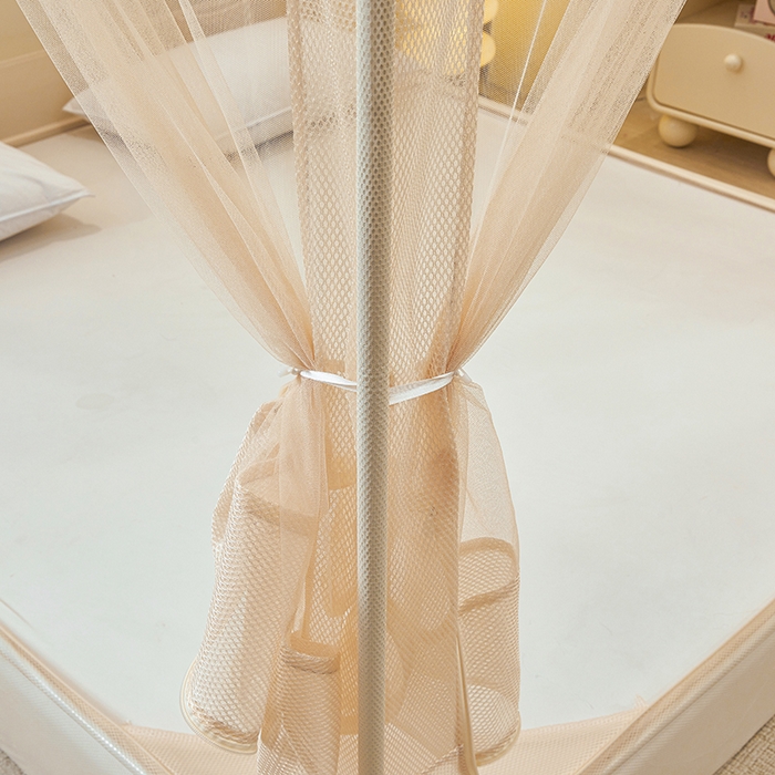 91家纺网 家纺一手货源 找家纺 青竹苑 2026新款花边款床笠底防摔坐床蚊帐 坐床-兔兔和花花