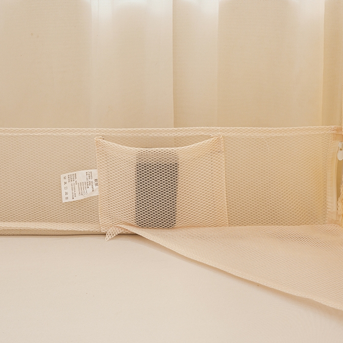 91家纺网 家纺一手货源 找家纺 青竹苑 2026新款花边款床笠底防摔坐床蚊帐 坐床-兔兔和花花