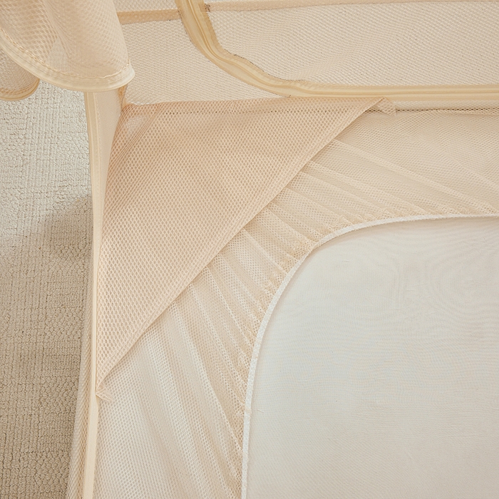 91家纺网 家纺一手货源 找家纺 青竹苑 2026新款花边款床笠底防摔坐床蚊帐 坐床-兔兔和花花