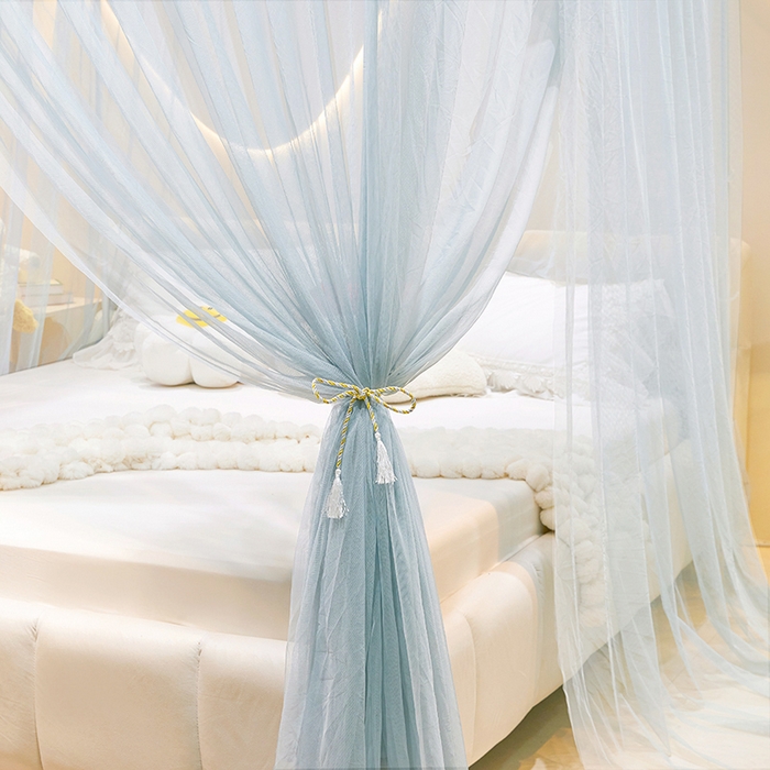 91家纺网 家纺一手货源 找家纺 （总）青竹苑 2026新款简约落地蚊帐