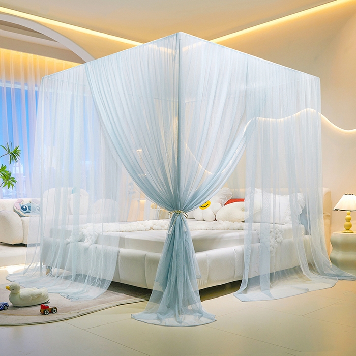 91家纺网 家纺一手货源 找家纺 （总）青竹苑 2026新款简约落地蚊帐