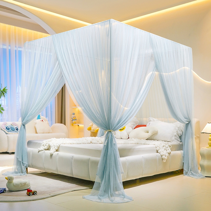 91家纺网 家纺一手货源 找家纺 （总）青竹苑 2026新款简约落地蚊帐