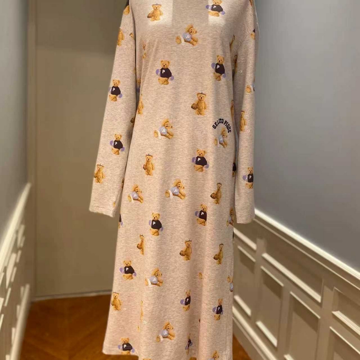 91家纺网 家纺一手货源 找家纺 （总）妍景家居生活馆 2026新款满印运动小熊睡裙