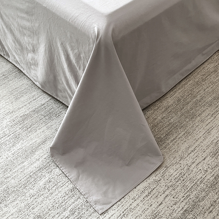 91家纺网 家纺一手货源 找家纺 拼社家纺 2026新款A类色织全棉水洗棉四件套纯棉四件套刺绣床上用品-黛妮卡系列 黛妮卡-浅银灰