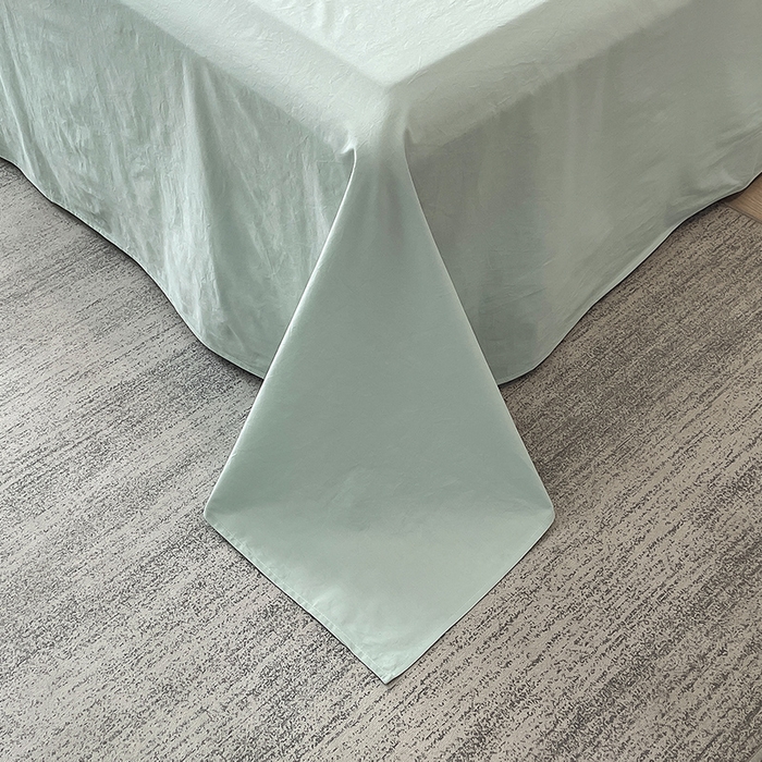 91家纺网 家纺一手货源 找家纺 拼社家纺 2026新款A类色织全棉水洗棉四件套纯棉四件套刺绣床上用品-黛妮卡系列 黛妮卡-水湖绿