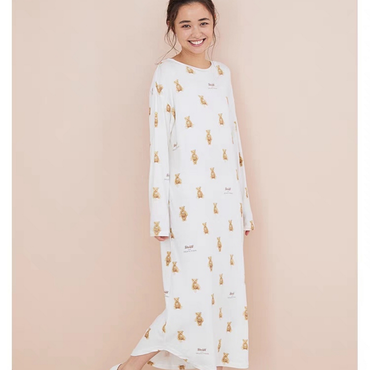 91家纺网 家纺一手货源 找家纺 （总）妍景家居生活馆 2026新款满印可爱小熊睡裙