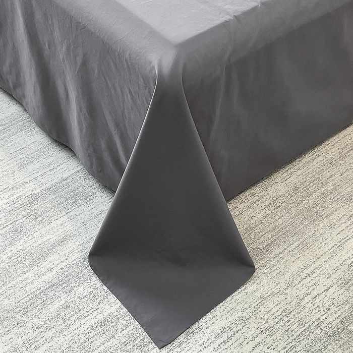 91家纺网 家纺一手货源 找家纺 拼社家纺 2026新款A类色织全棉水洗棉四件套纯棉四件套刺绣床上用品-黛妮卡系列 黛妮卡-水墨灰