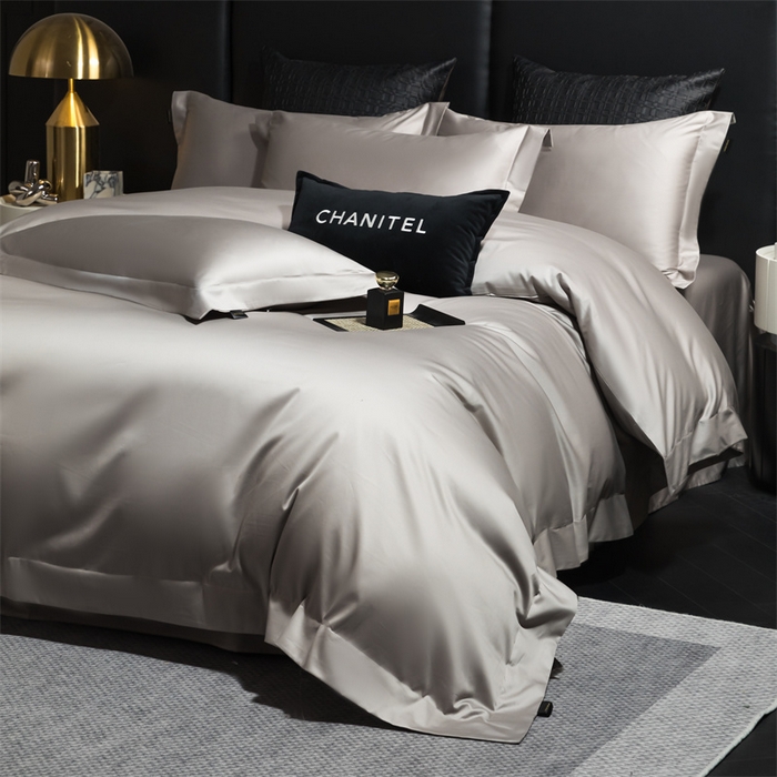 女子家纺 2026新款A类全棉纯棉新疆长绒棉四件套-维多利亚 维多利亚-大象灰