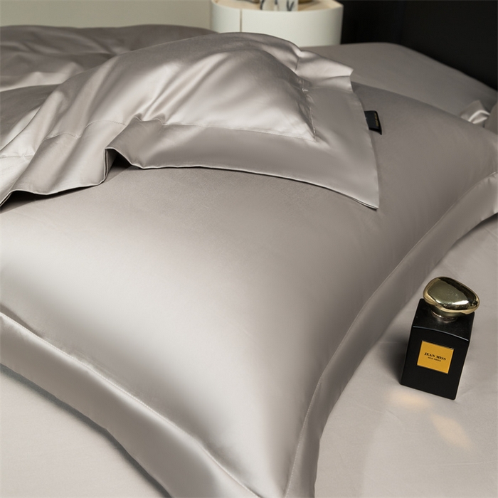 91家纺网 家纺一手货源 找家纺 女子家纺 2026新款A类全棉纯棉新疆长绒棉四件套-维多利亚 维多利亚-大象灰