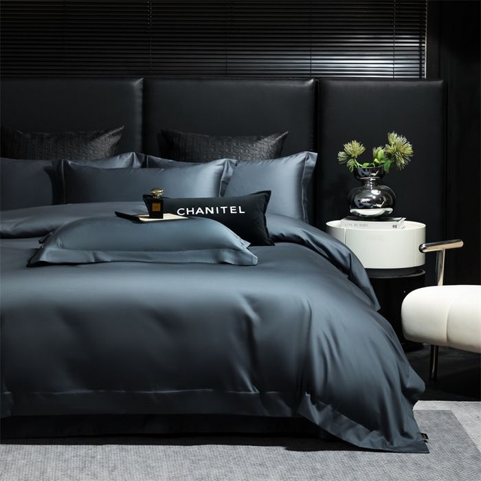 91家纺网 家纺一手货源 找家纺 女子家纺 2026新款A类全棉纯棉新疆长绒棉四件套-维多利亚 维多利亚-摩卡蓝