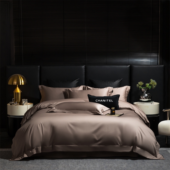 91家纺网 家纺一手货源 找家纺 女子家纺 2026新款A类全棉纯棉新疆长绒棉四件套-维多利亚 维多利亚-摩卡棕