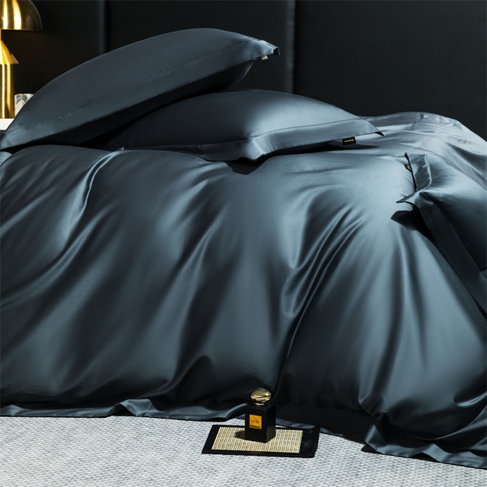 91家纺网 家纺一手货源 找家纺 女子家纺 2026新款A类全棉纯棉新疆长绒棉四件套-维多利亚 维多利亚-摩卡蓝