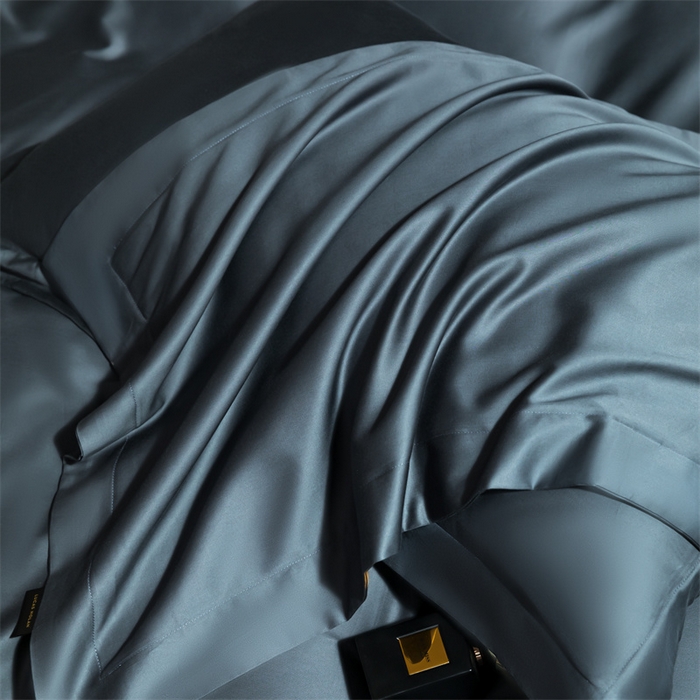 91家纺网 家纺一手货源 找家纺 女子家纺 2026新款A类全棉纯棉新疆长绒棉四件套-维多利亚 维多利亚-摩卡蓝