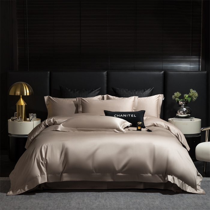 91家纺网 家纺一手货源 找家纺 女子家纺 2026新款A类全棉纯棉新疆长绒棉四件套-维多利亚 维多利亚-沙漠灰