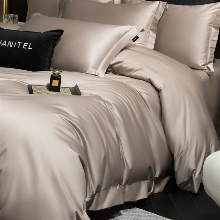 91家纺网 家纺一手货源 找家纺 女子家纺 2026新款A类全棉纯棉新疆长绒棉四件套-维多利亚 维多利亚-沙漠灰