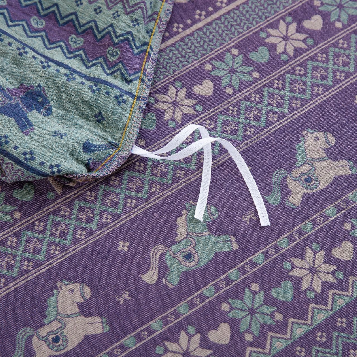 91家纺网 家纺一手货源 找家纺 （总）仰望棉麻双层纱供应链 2026春夏新款全棉纯棉色织提花双层纱纽扣款四件套