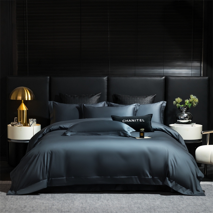 91家纺网 家纺一手货源 找家纺 女子家纺 2026新款A类全棉纯棉新疆长绒棉四件套-维多利亚 维多利亚-摩卡蓝