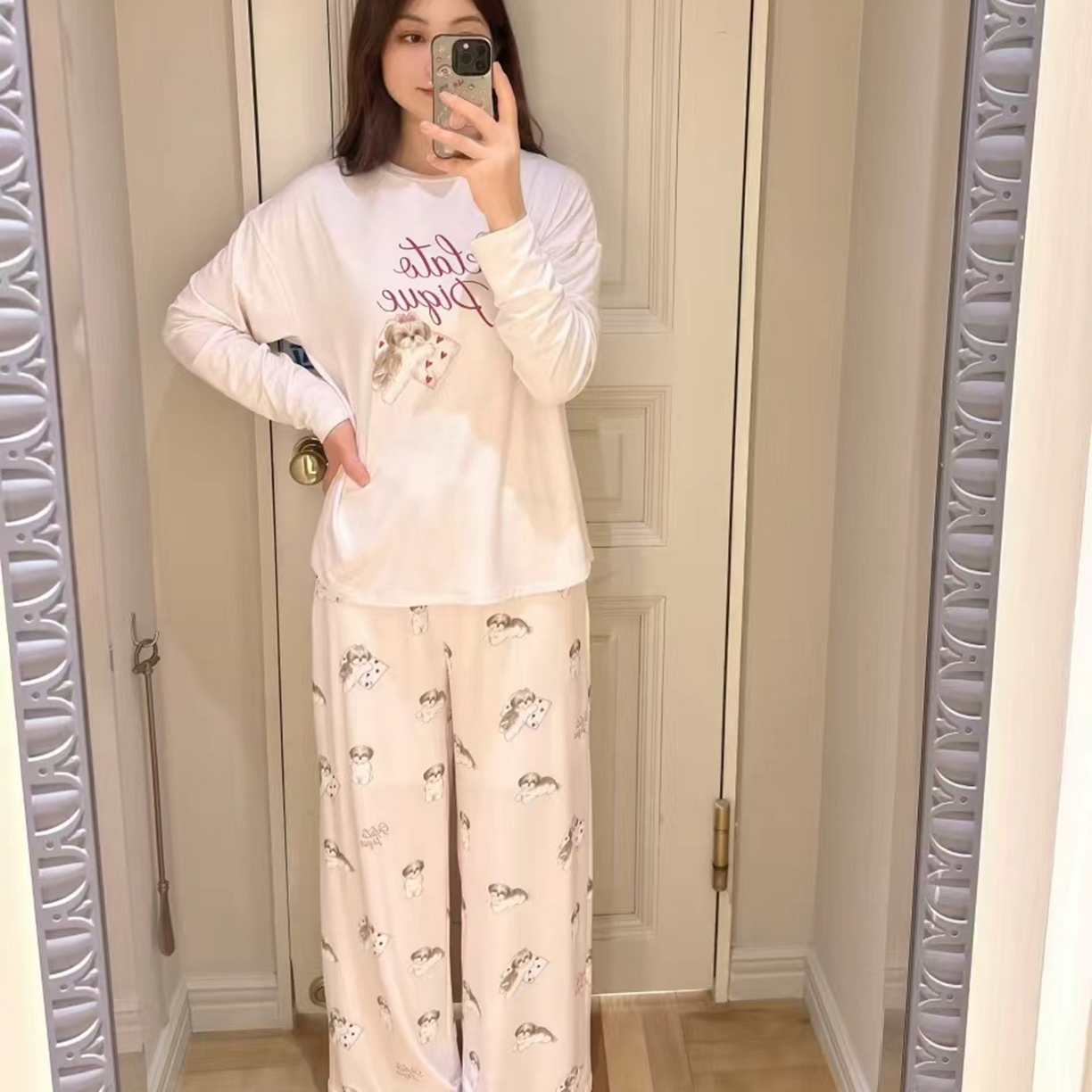 妍景家居生活馆 2026新款抱枕西施小狗套装 粉色