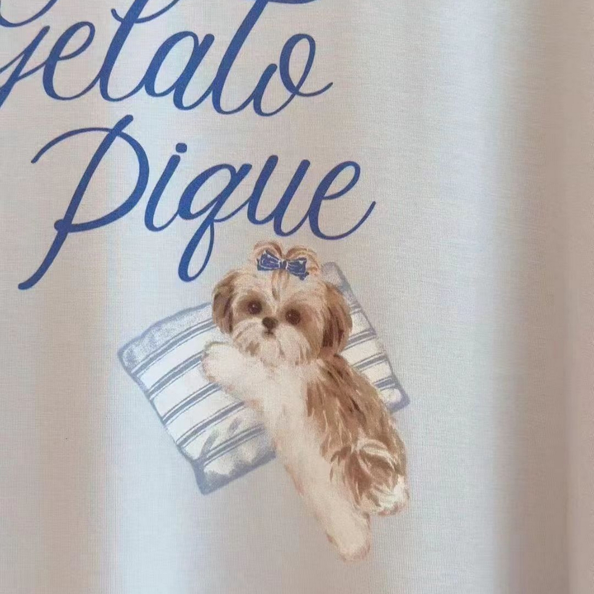 91家纺网 家纺一手货源 找家纺 妍景家居生活馆 2026新款抱枕西施小狗套装 白色