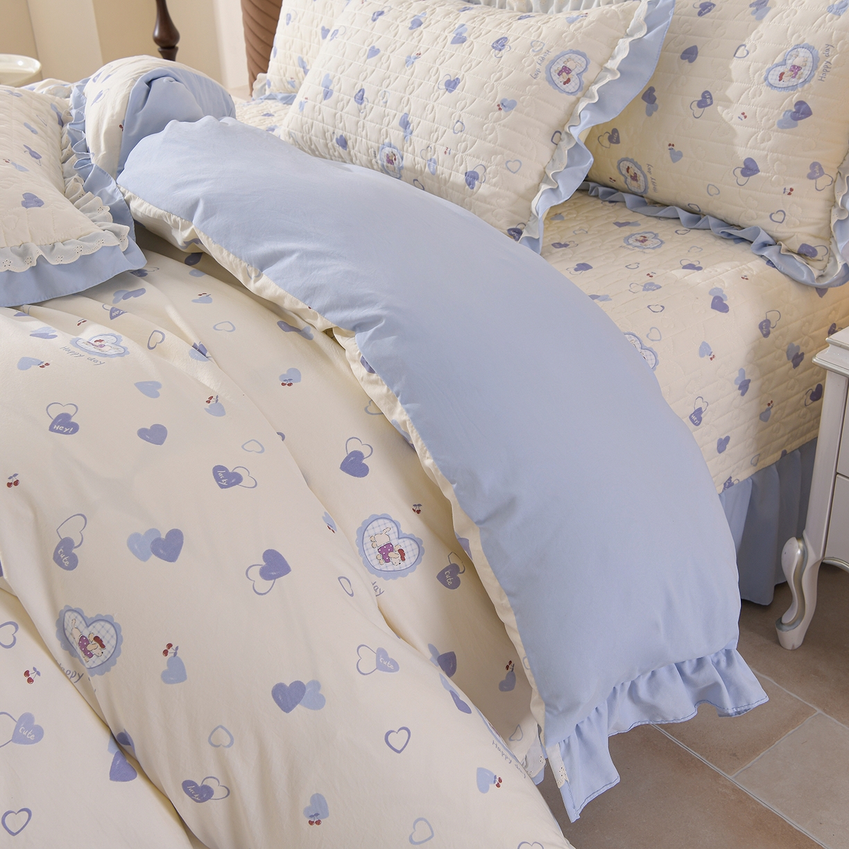 91家纺网 家纺一手货源 找家纺 （总）金梦家居 2026新款水洗棉床盖夏被款四件套