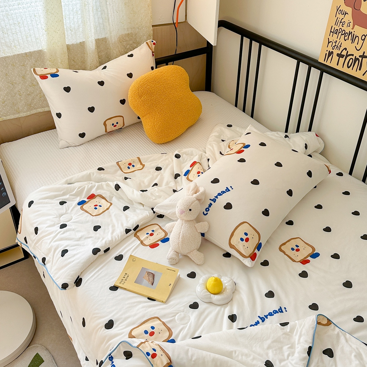 91家纺网 家纺一手货源 找家纺 （总）咏绒家纺工厂店 厂家直销网销爆款花型永不断货2025春夏新款A类牛奶针织棉大豆夏被（长期款）