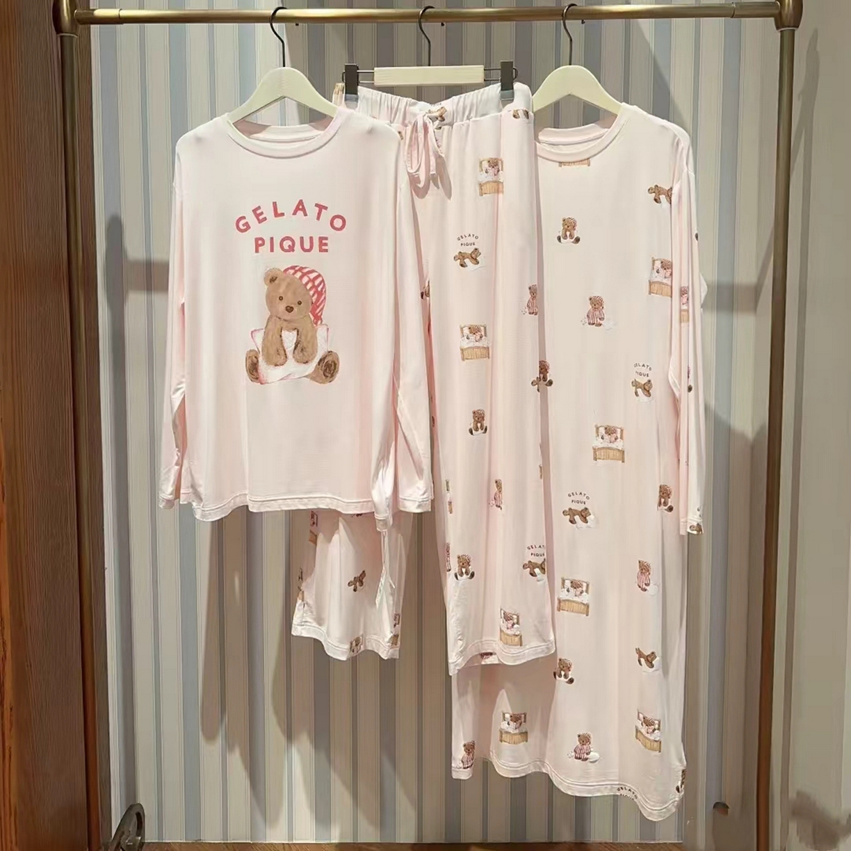 （总）妍景家居生活馆 2026新款莫代尔晚安小熊裙