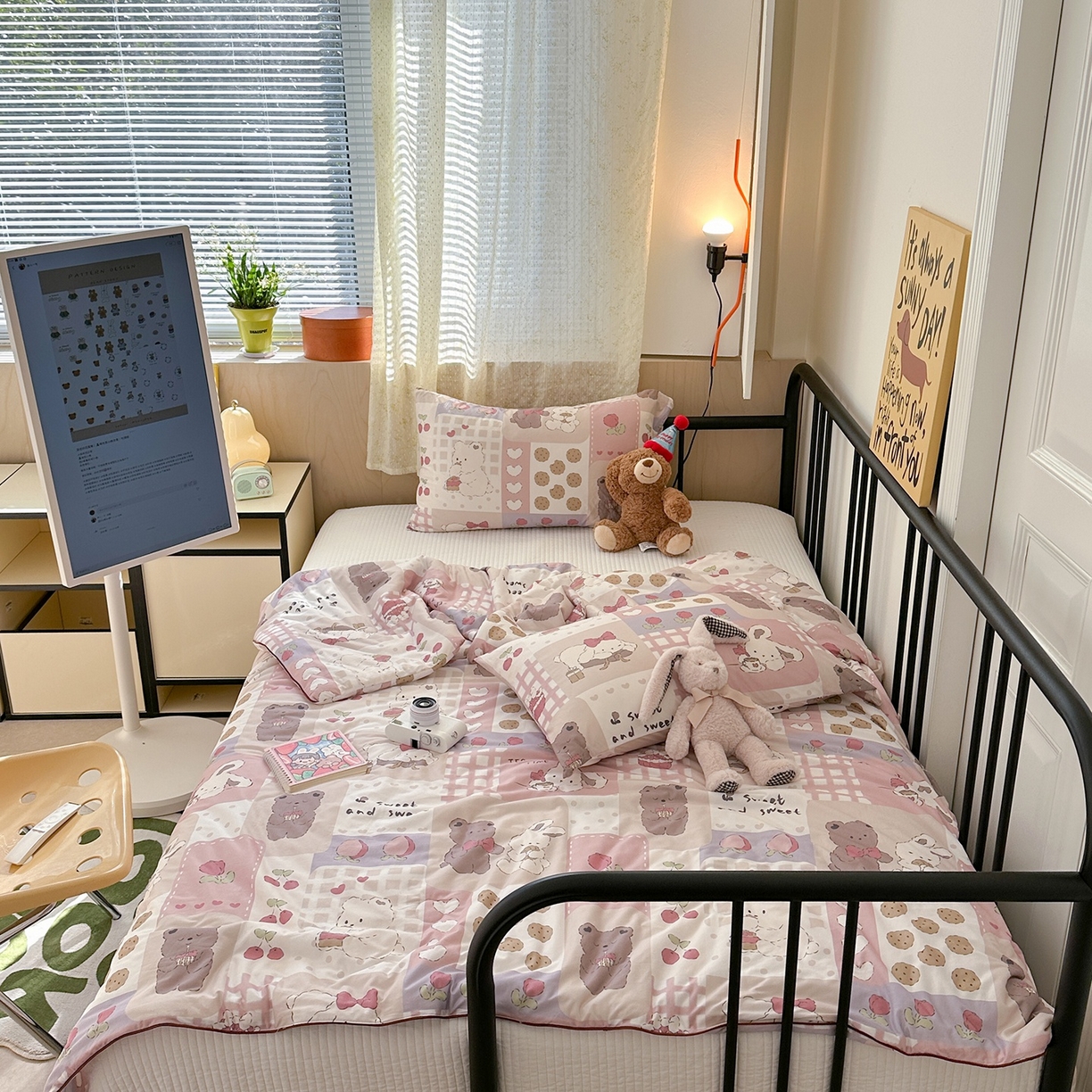 91家纺网 家纺一手货源 找家纺 （总）咏绒家纺工厂店 厂家直销网销爆款花型永不断货2025春夏新款A类牛奶针织棉大豆夏被（长期款）