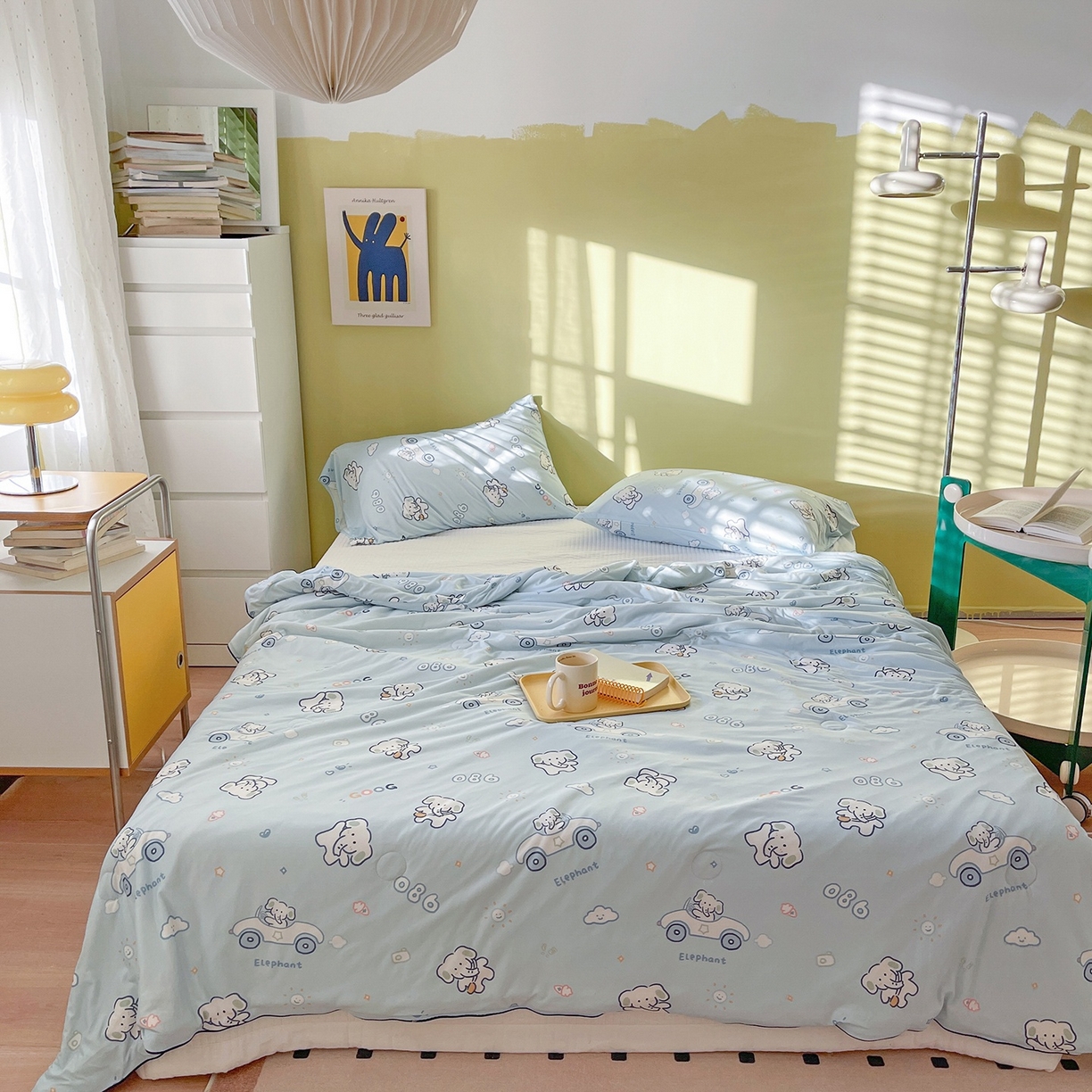 91家纺网 家纺一手货源 找家纺 （总）咏绒家纺工厂店 厂家直销网销爆款花型永不断货2025春夏新款A类牛奶针织棉大豆夏被（长期款）