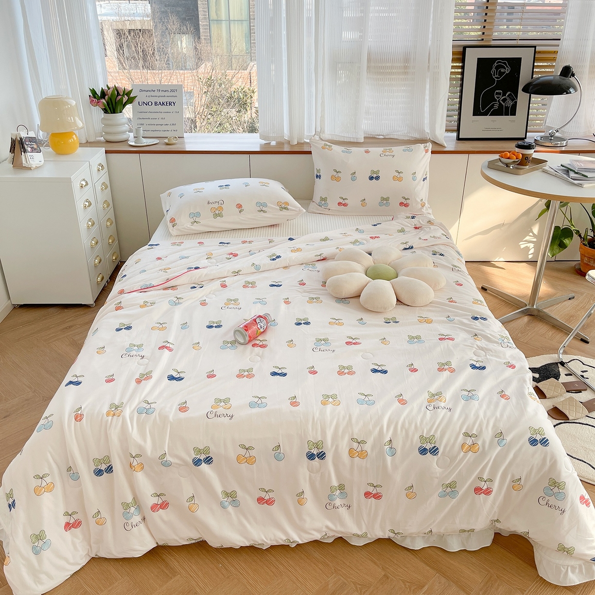 91家纺网 家纺一手货源 找家纺 （总）咏绒家纺工厂店 厂家直销网销爆款花型永不断货2025春夏新款A类牛奶针织棉大豆夏被（长期款）