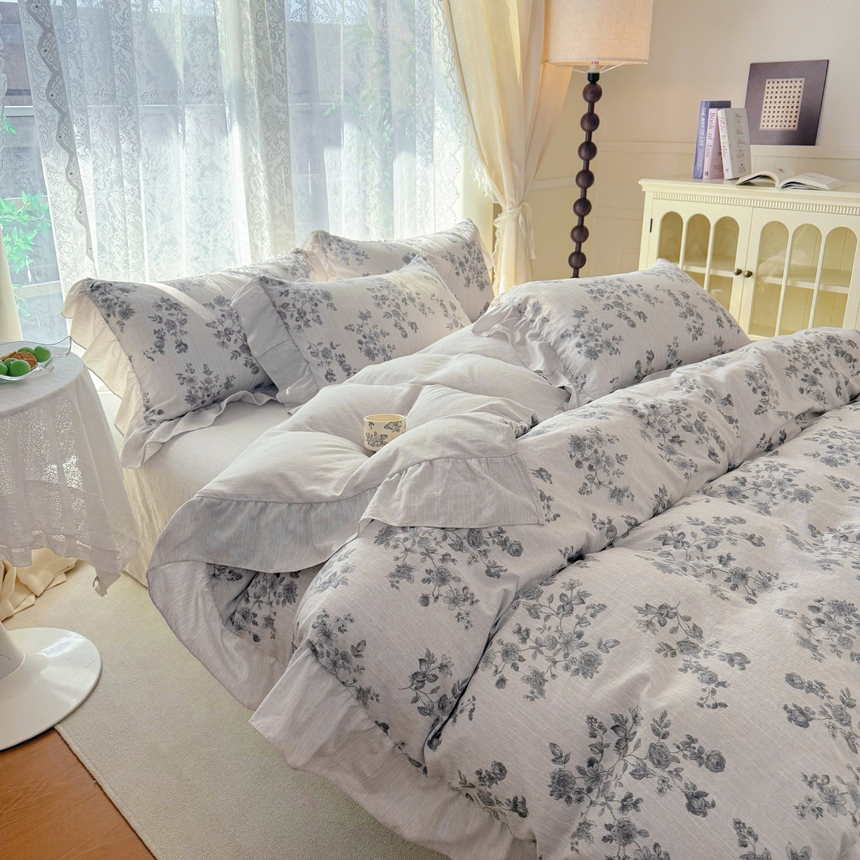 91家纺网 家纺一手货源 找家纺 （总）赛丽雅 2025新款高克重兔毛绒兔兔绒牛奶绒四件套