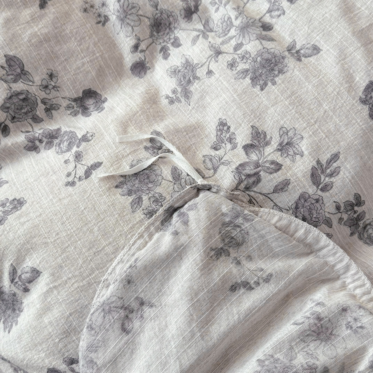 91家纺网 家纺一手货源 找家纺 （总）赛丽雅 2026春夏新款色织提花麻法式花边款四件套