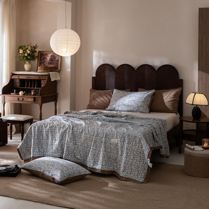 91家纺网 家纺一手货源 找家纺 （总）大彩家居 2026新款全棉双层纱夏被