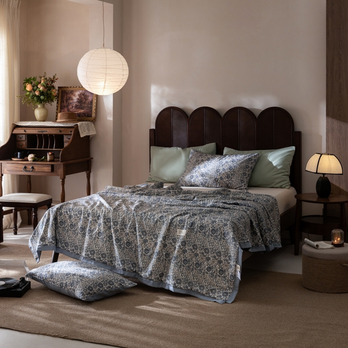 91家纺网 家纺一手货源 找家纺 （总）大彩家居 2026新款全棉双层纱夏被