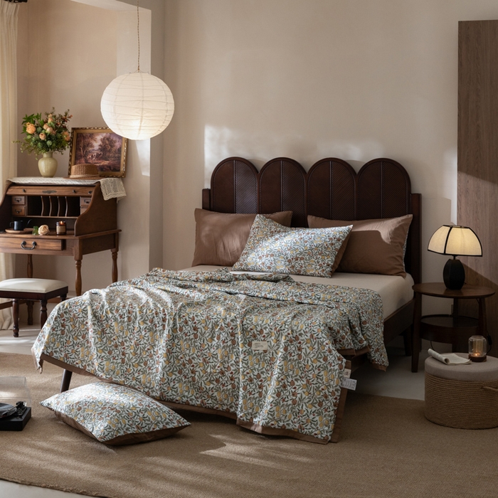 91家纺网 家纺一手货源 找家纺 （总）大彩家居 2026新款全棉双层纱夏被