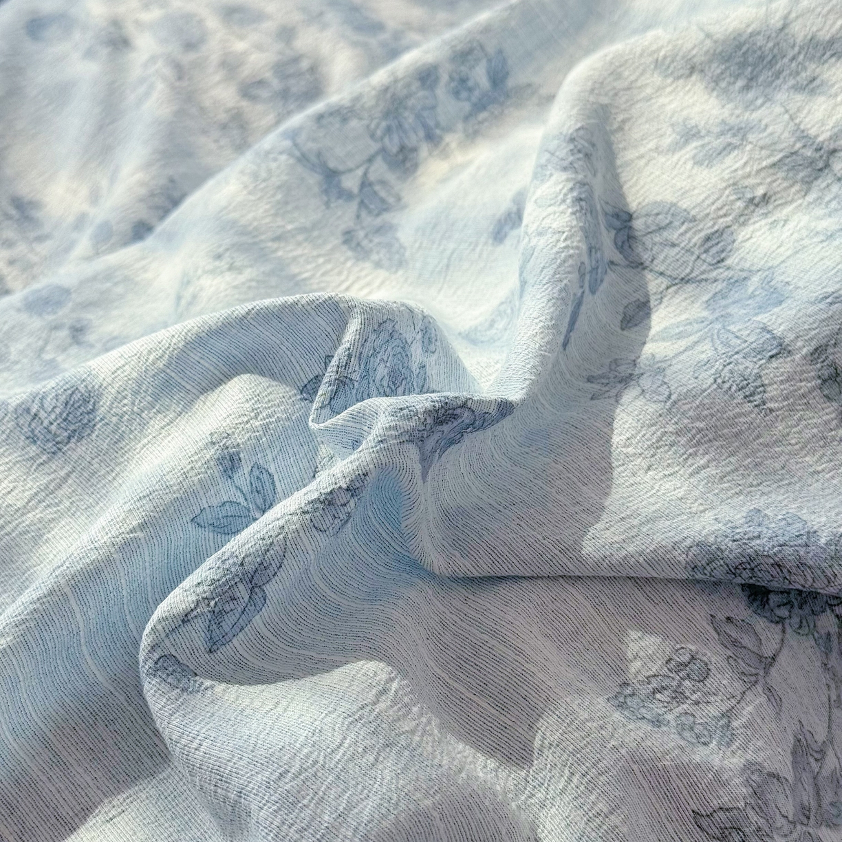 91家纺网 家纺一手货源 找家纺 赛丽雅 2026春夏新款色织提花麻法式花边款四件套 宅宅日记