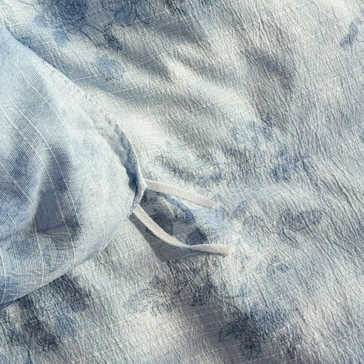 91家纺网 家纺一手货源 找家纺 赛丽雅 2026春夏新款色织提花麻法式花边款四件套 宅宅日记