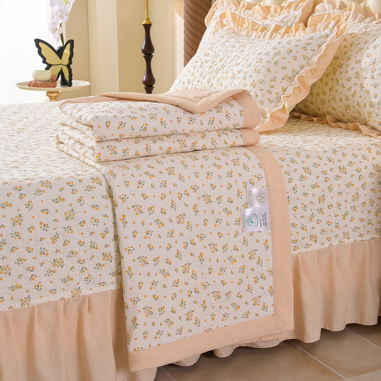 91家纺网 家纺一手货源 找家纺 （总）金梦家居 2026新款水洗棉床盖夏被款四件套