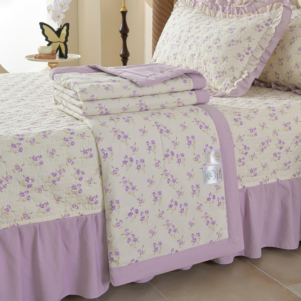 91家纺网 家纺一手货源 找家纺 （总）金梦家居 2026新款水洗棉床盖夏被款四件套