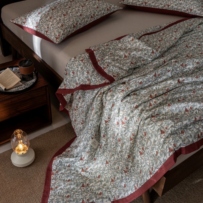 91家纺网 家纺一手货源 找家纺 （总）大彩家居 2026新款全棉双层纱夏被