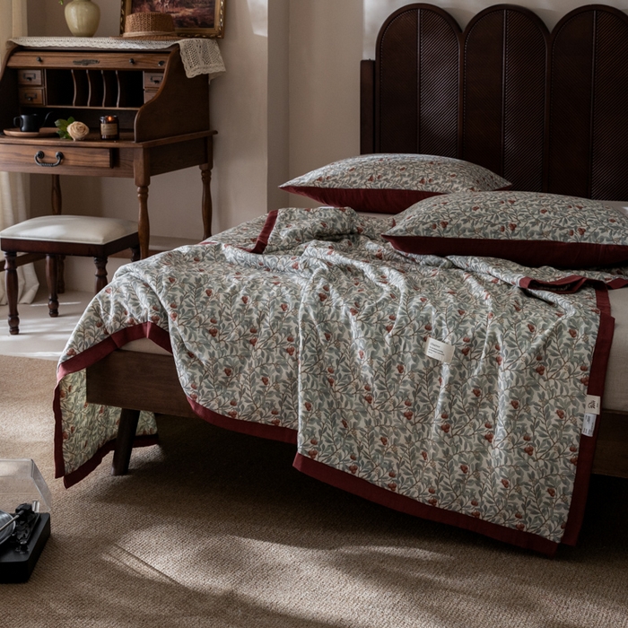 91家纺网 家纺一手货源 找家纺 （总）大彩家居 2026新款全棉双层纱夏被