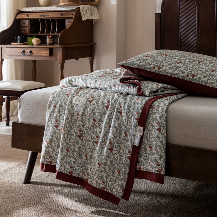 91家纺网 家纺一手货源 找家纺 （总）大彩家居 2026新款全棉双层纱夏被