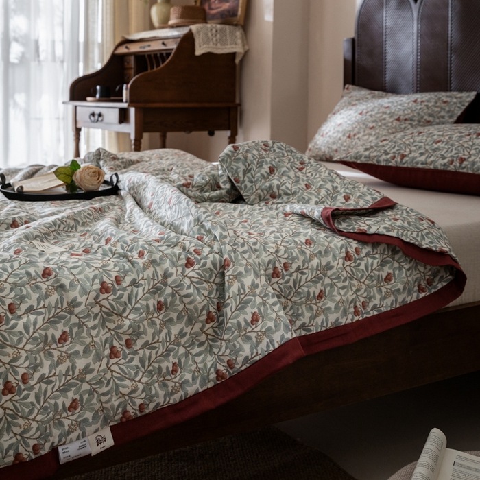 91家纺网 家纺一手货源 找家纺 （总）大彩家居 2026新款全棉双层纱夏被