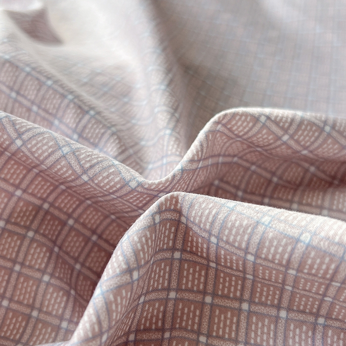 91家纺网 家纺一手货源 找家纺 库里梦家纺 2026新款色织提花婴儿棉四件套 琥珀粉