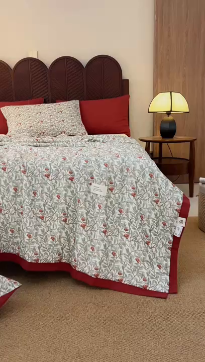 91家纺网 家纺一手货源 找家纺 （总）大彩家居 2026新款全棉双层纱夏被