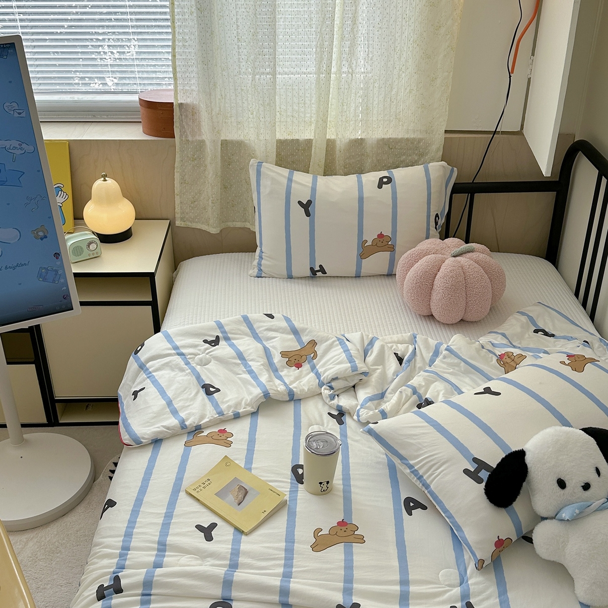 91家纺网 家纺一手货源 找家纺 咏绒家纺工厂店 厂家直销网销爆款花型永不断货2025春夏新款A类牛奶针织棉大豆夏被（长期款） 快乐狗