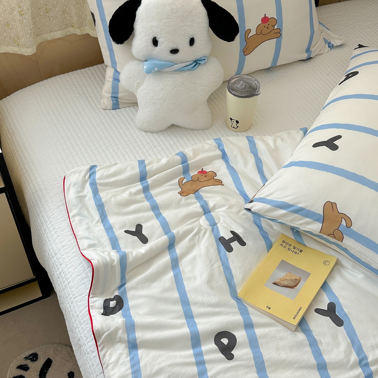 91家纺网 家纺一手货源 找家纺 咏绒家纺工厂店 厂家直销网销爆款花型永不断货2025春夏新款A类牛奶针织棉大豆夏被（长期款） 快乐狗