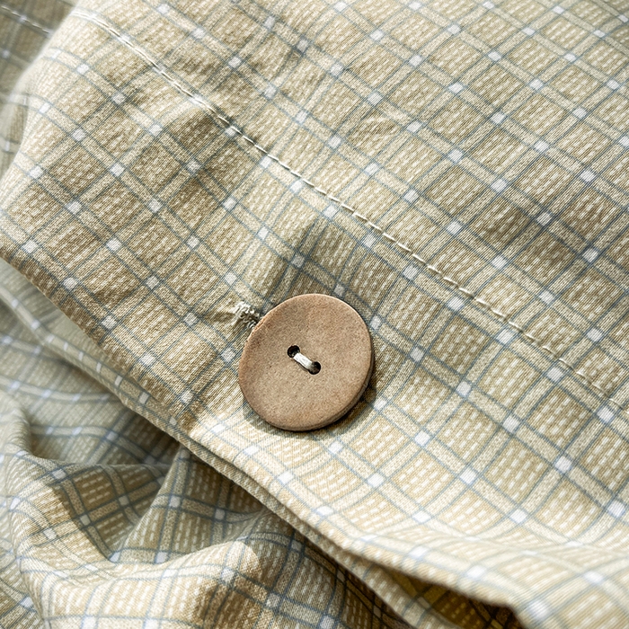 91家纺网 家纺一手货源 找家纺 库里梦家纺 2026新款色织提花婴儿棉四件套 琥珀米