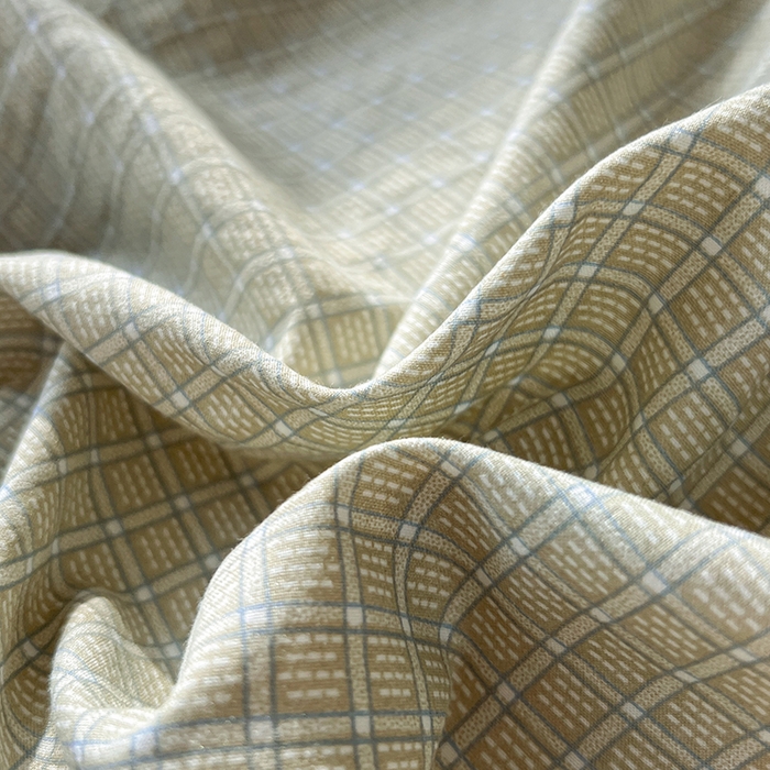 91家纺网 家纺一手货源 找家纺 库里梦家纺 2026新款色织提花婴儿棉四件套 琥珀米